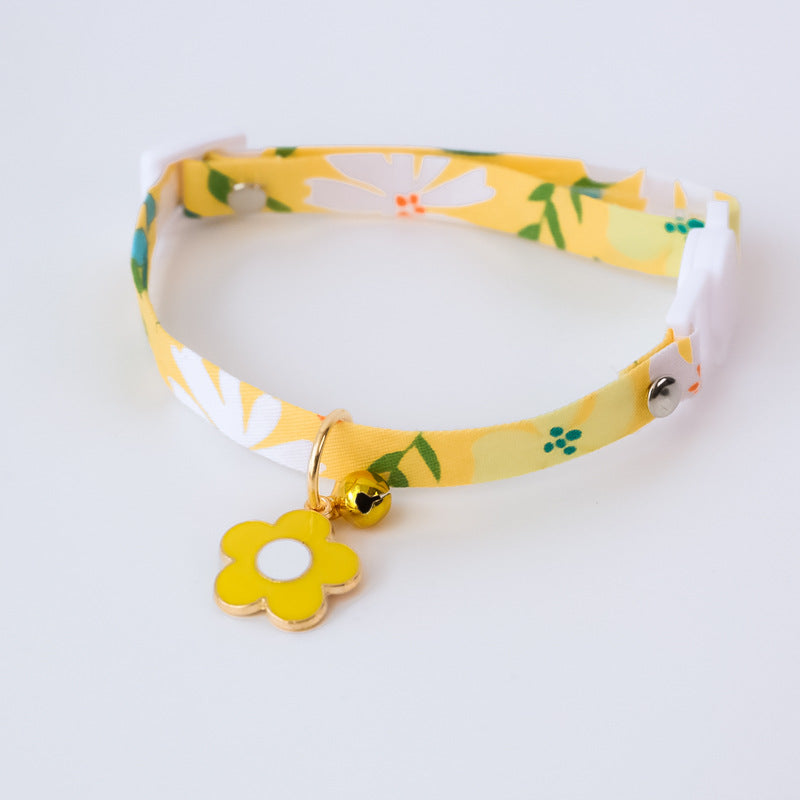 Pet Collar  Flower Safety Buckle Necklace
