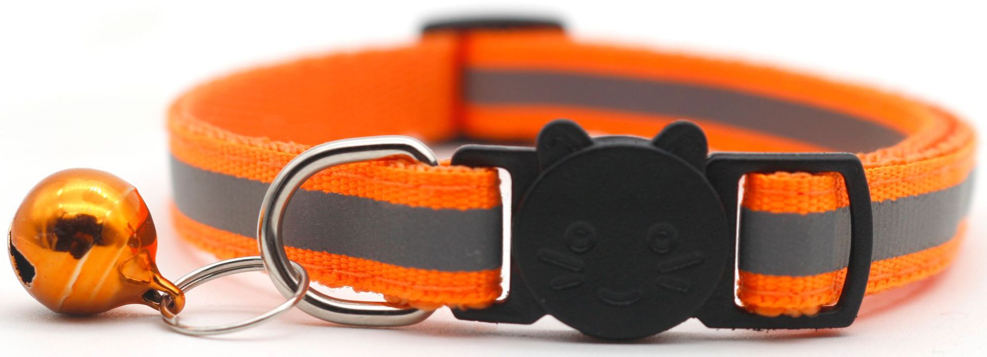 Pet Safety Buckle Detachable Reflective Bell Collar