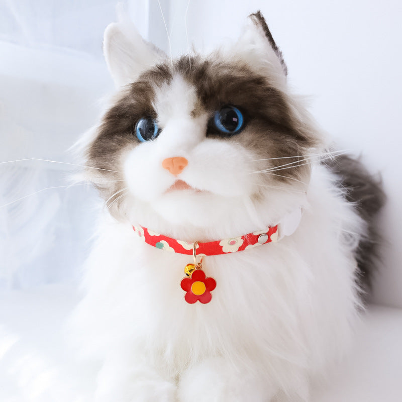 Pet Collar  Flower Safety Buckle Necklace
