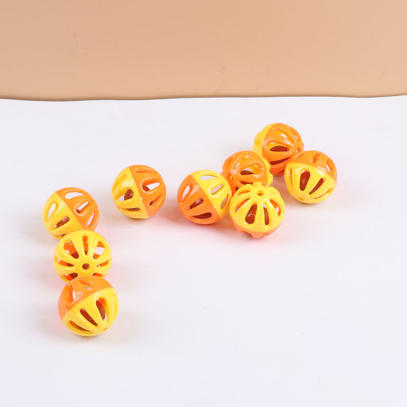 Cat Toy Hamster Totoro Dogs And Cats Plastic Round Hollow Double Color Pet Bell