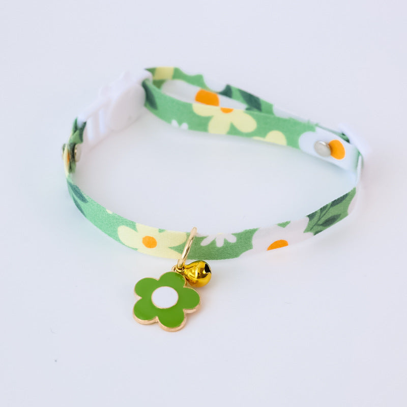 Pet Collar  Flower Safety Buckle Necklace