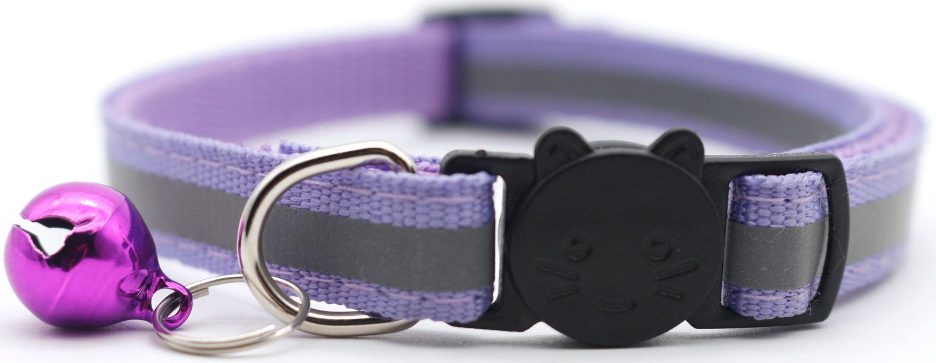 Pet Safety Buckle Detachable Reflective Bell Collar