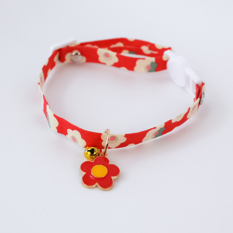Pet Collar  Flower Safety Buckle Necklace