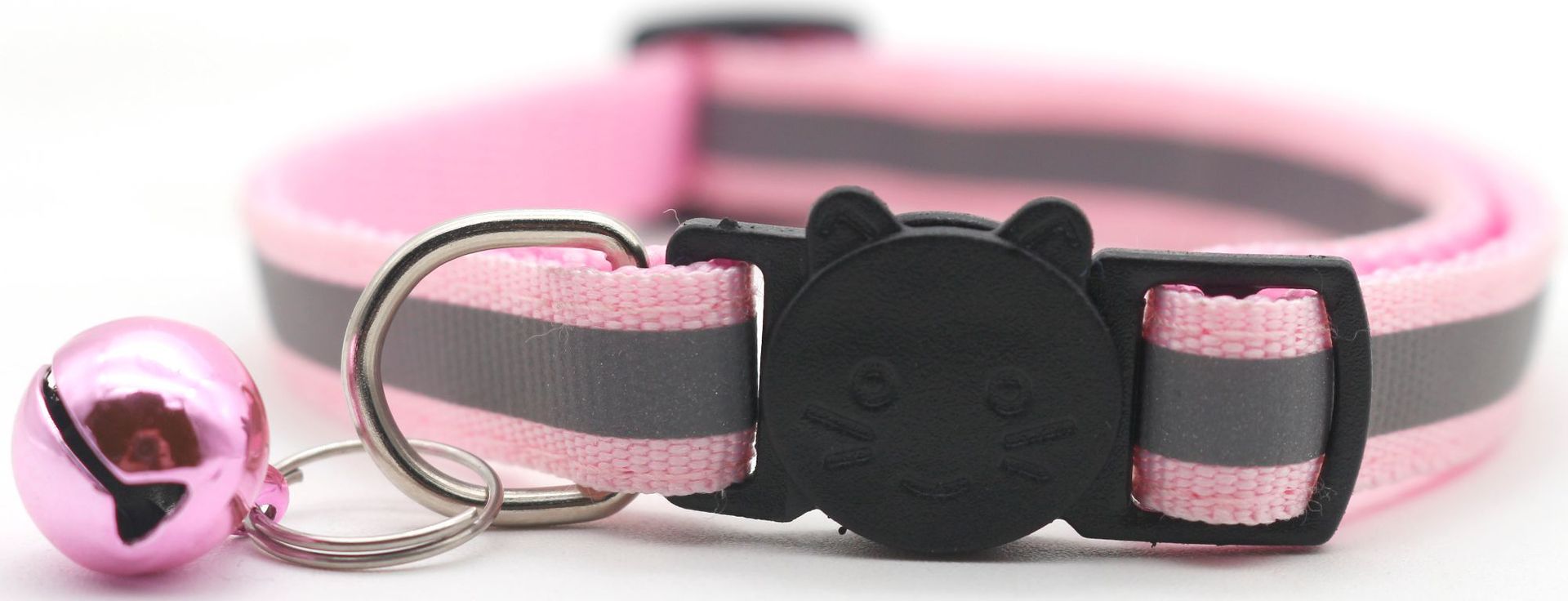 Pet Safety Buckle Detachable Reflective Bell Collar