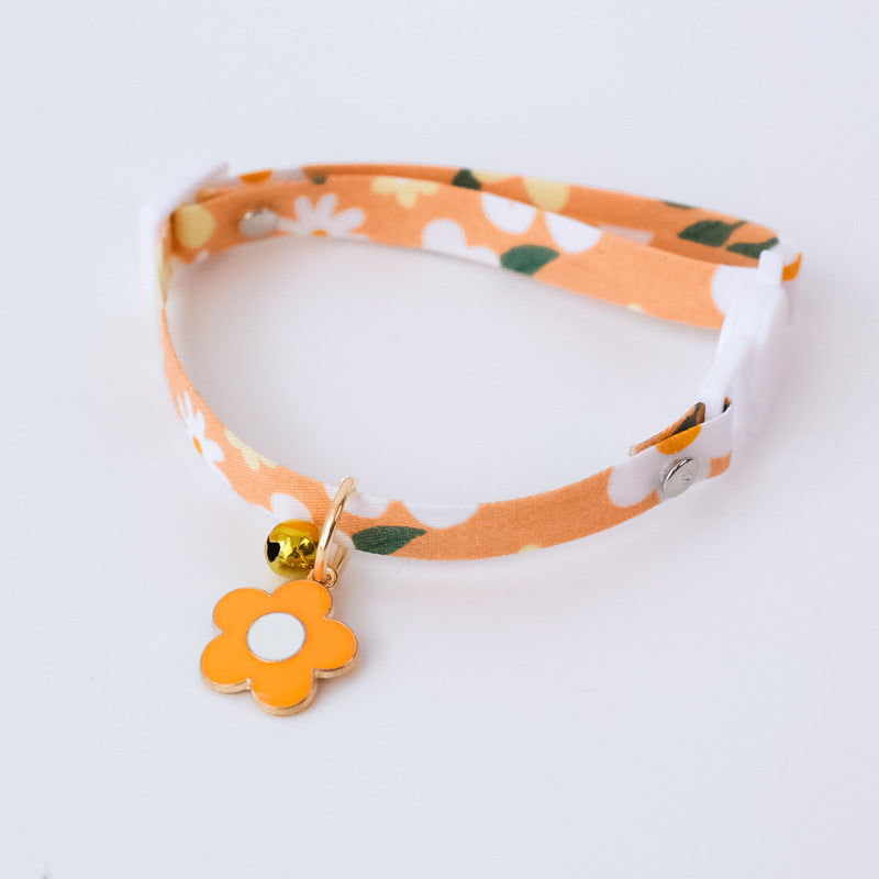 Pet Collar  Flower Safety Buckle Necklace