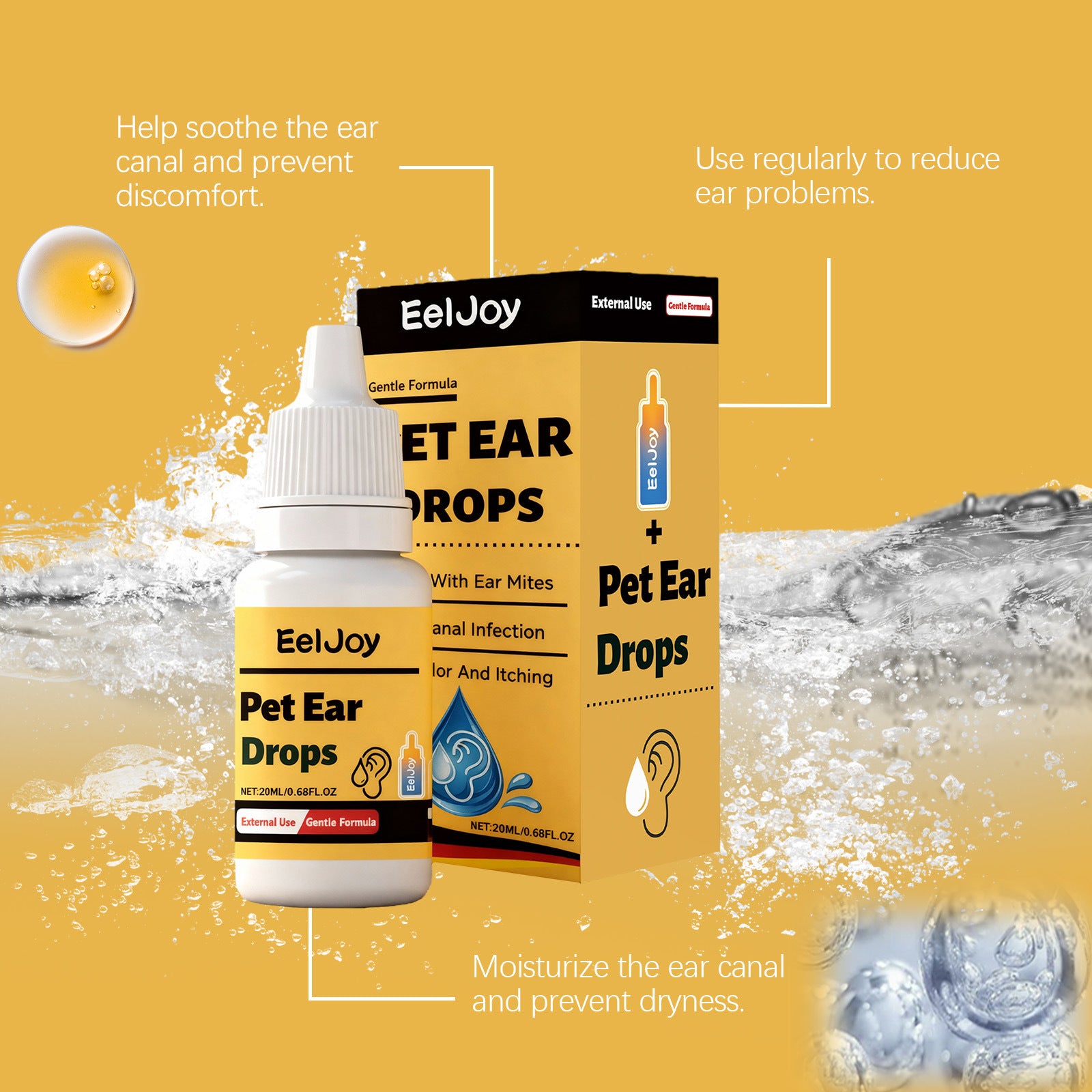 EELJOY Pet Ear Care Drops