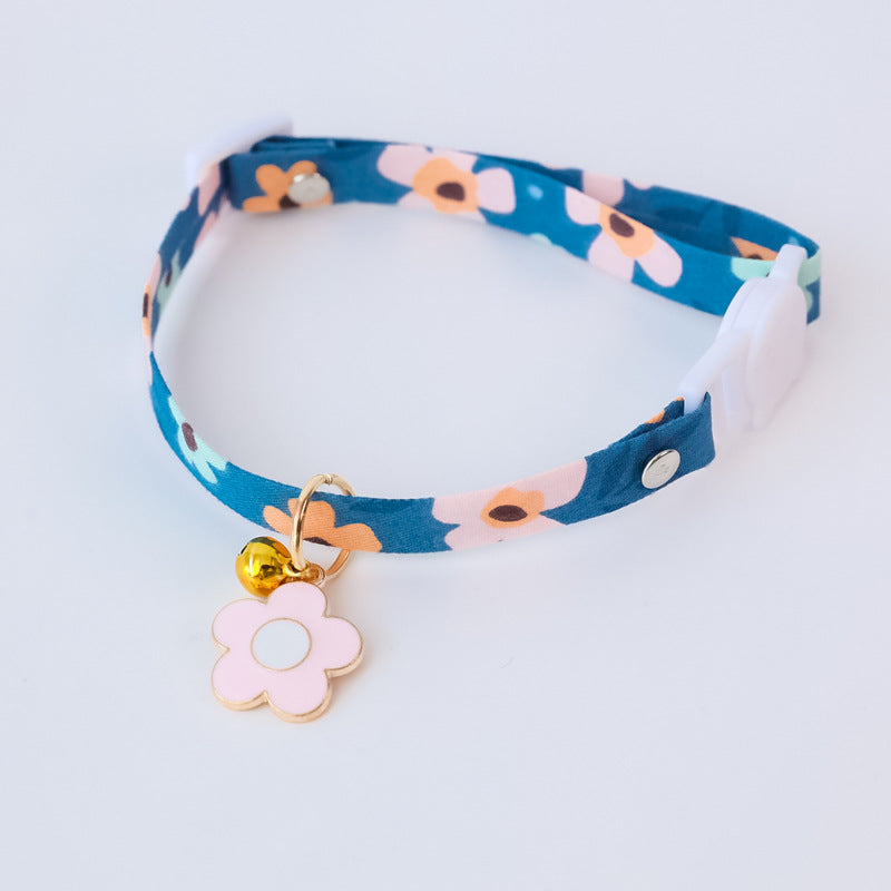 Pet Collar  Flower Safety Buckle Necklace