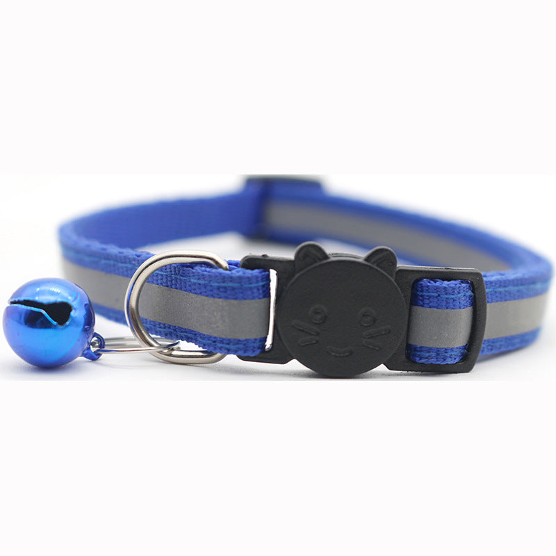 Pet Safety Buckle Detachable Reflective Bell Collar